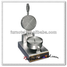 K499 1 cabeza Rotary eléctrica acero inoxidable Waffle Maker